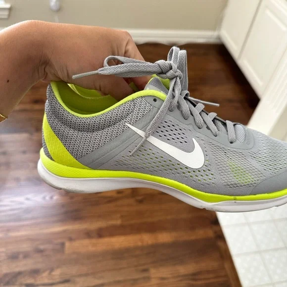 Nike Light Gray and Neon Yellow Athletic Shoes Nike Performance PEGASUS 41 - Road running shoes - barely  main image 2